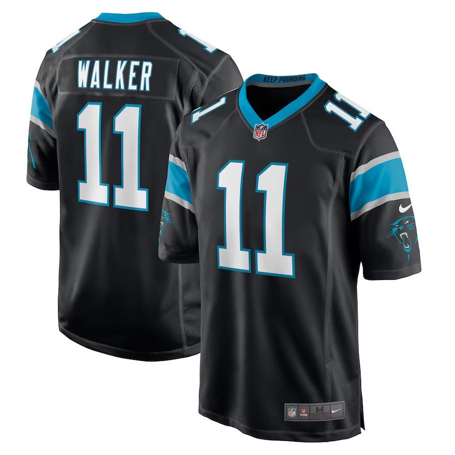 Men Carolina Panthers 11 P.J. Walker Nike Black Game Player NFL Jersey